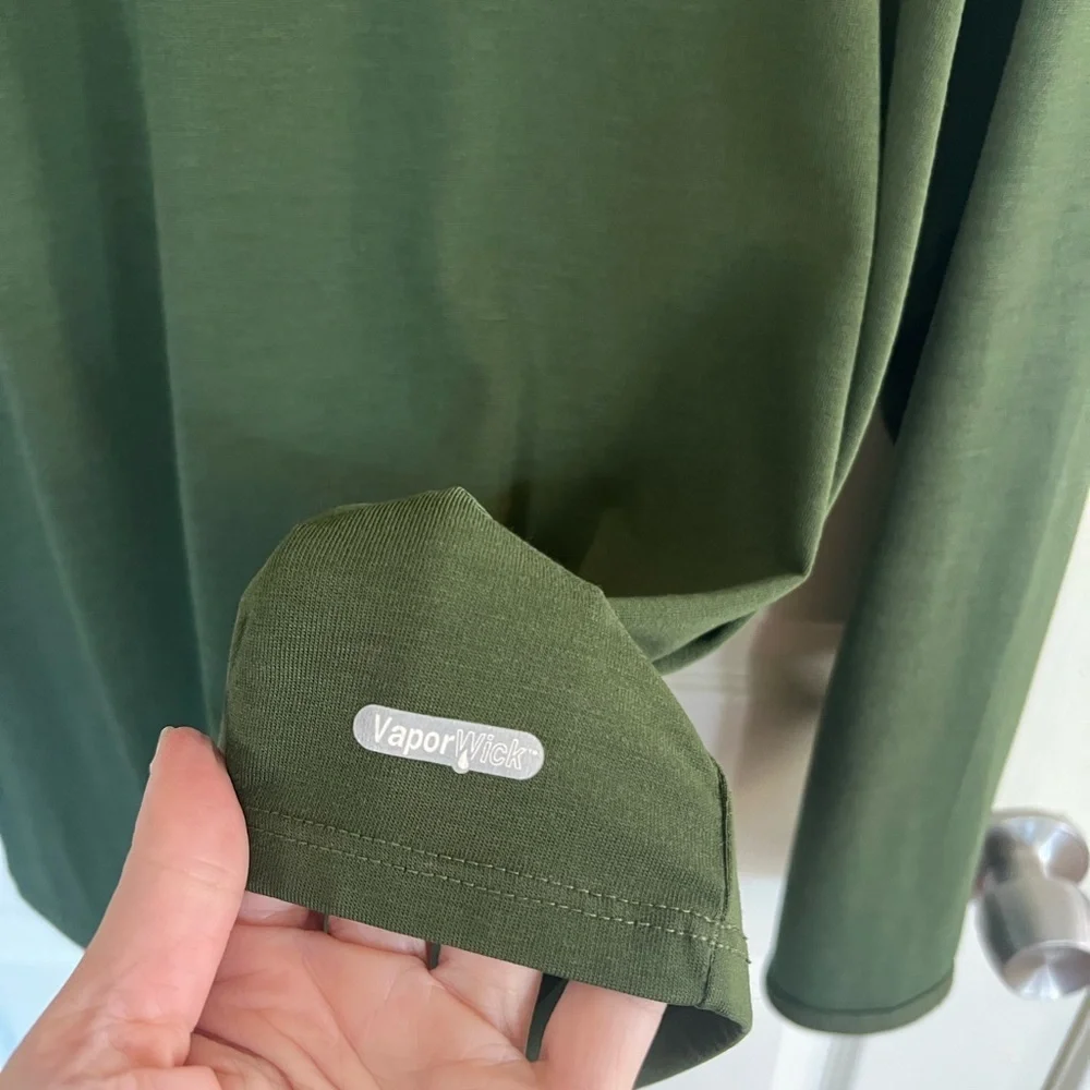 The North Face VaporWick Olive Green Long Sleeve Athletic Top